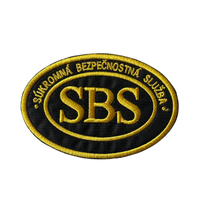 Nášivka SBS ovál žltá